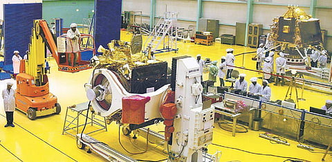 ISRO personnel work on Chandrayaan 2 at ISRO ISITE in Bengaluru | vinod kumar t