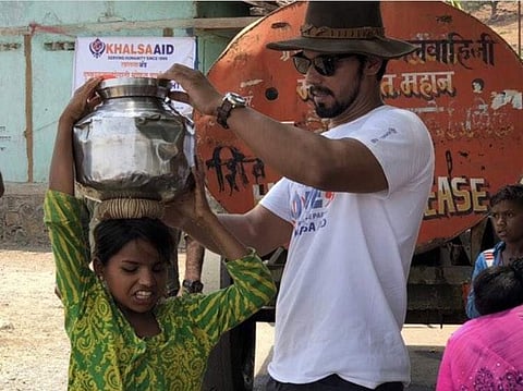 Randeep Hooda volunteers for drought relief programme in Maharashtra with relief organization Khalsa Aid