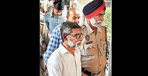 Kathua rape case main convict Sanjhi Ram at the court. (File | PTI)