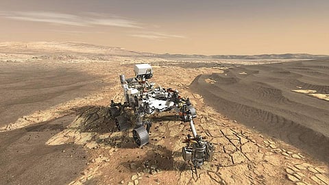 This artist's concept depicts NASA's Mars 2020 rover on the surface of Mars. (Photo| NASA)