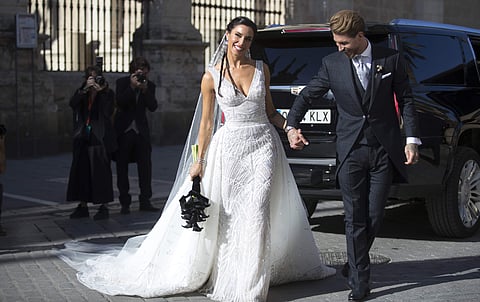 Real Madrid defender Sergio Ramos and model and presenter Pilar Rubio