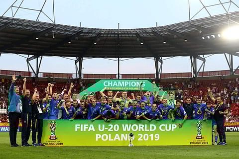 Ukraine won the prestigious title for the first time, succeeding the England side who won in 2017. | Twitter@UEFA