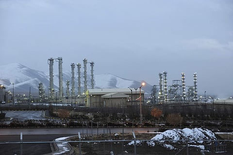 This file photo shows the heavy water nuclear facility near Arak, 250 kilometers southwest of the capital Tehran, Iran. (Photo | AP)