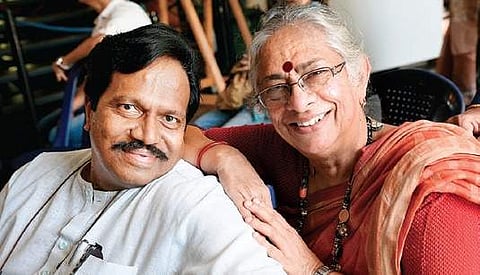 Audience gathered at the Ranga Shankara foyer.