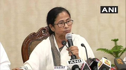 Mamata Banerjee, chief minister of West Bengal, speaks to representatives of striking doctors at Nabanna, the state Secretariat on 17 June 2019. (Photo | ANI Twitter)