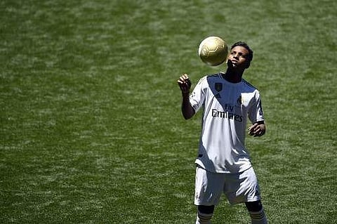 Rodrygo has signed for Madrid's first team but said he would be happy to play for Castilla | AP