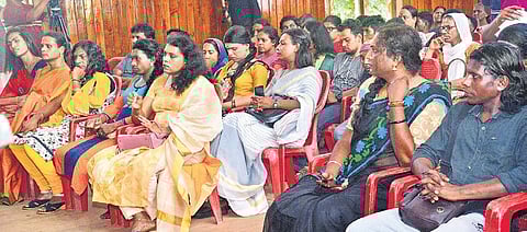 Transgenders from across the state who were felicitated for successfully clearing the Class X examinations