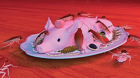 An art work by Natasha “Tontey” Gabriella on display at the show