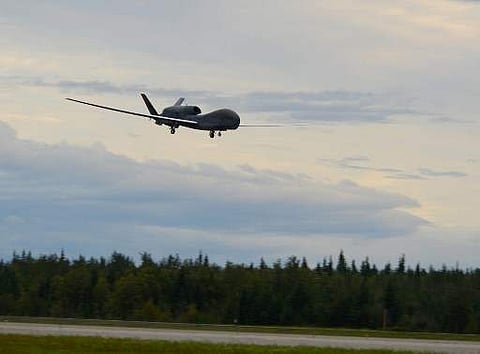 Image of a RQ-4 Global Hawk spy drone. (Photo | AFP)