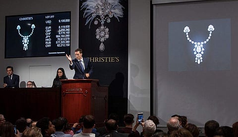 The auction sold the collection of Indian jewels and jewelled objects for USD 109.3 million (Photo| Christie's website)