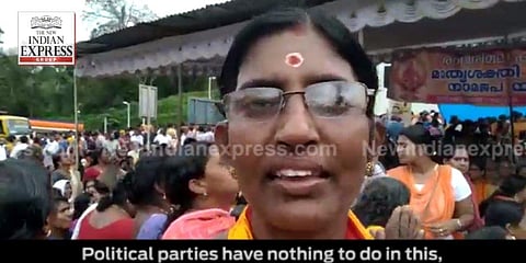 Hindu Aikya Vedi state president Sasikala. (File | ENS)