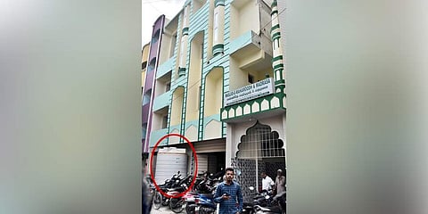 The newly installed tank at a mosque on Basha Street Choolaimedu to tackle the water crisis while the water shortage increases in Chennai.(Photo | P Jawahar, EPS)
