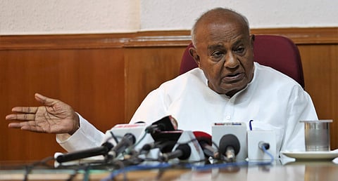 JDS supremo HD Deve Gowda (Photo | EPS)