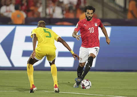 During the group A soccer match between Egypt and Zimbabwe opening match of the Africa Cup of Nations at Cairo International Stadium in Cairo, Egypt. (Photo | AP)