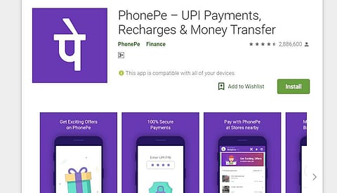 Phone Pe app screenshot in Google Play