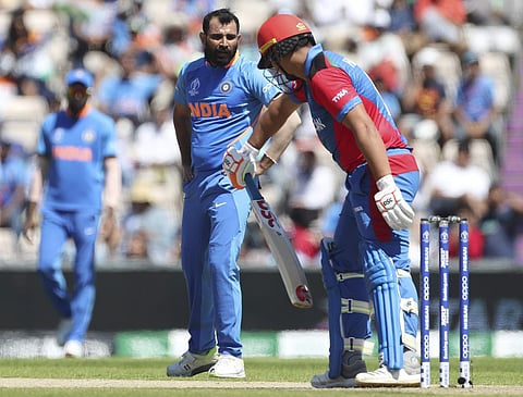 Mohammad Shami got rid of Zazai. (Photo | AP)