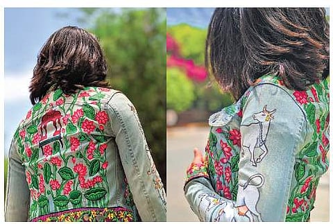 A jacket designed by Aaquib Wani