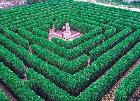 The mirror maze walk at Bhavani Island | Express