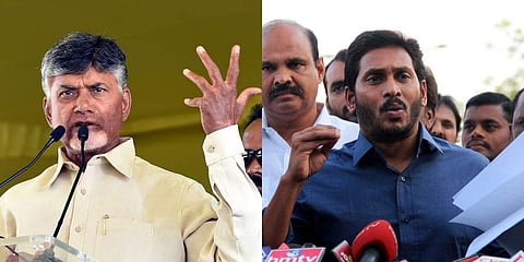 Chandrababu Naidu and Andhra CM Jagan Mohan Reddy (File Photo | EPS)
