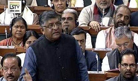 Telecom Minister Ravi Shankar Prasad. (Photo | Screengrab)