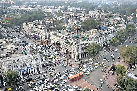The civic body plans to make Connaught Place’s inner circle vehicle free. | (File | EPS)
