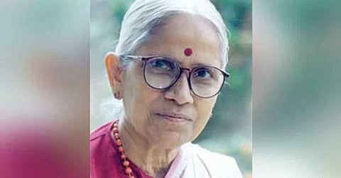 Telugu fiction writer Abburi Chayadevi (Photo | Twitter)