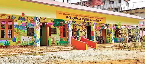 The renovated Govt LP School at Pothanikad