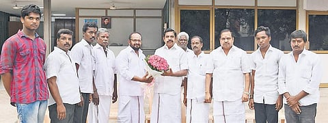 Key AMMK functionaries who joined AIADMK on June 3 in the presence of Chief Minister Edappadi K Palaniswami included Popular V Muthiah, secretary, party’s Tirunelveli Urban North district, S Michael Rayappan, former MLA and peravai joint secretary and 13 