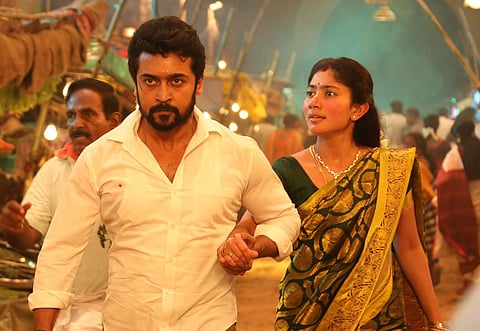 Suriya and Sai Pallavi in NGK.