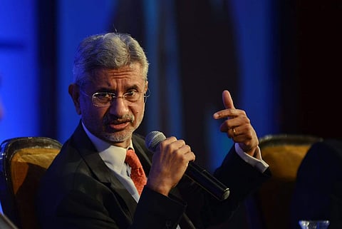 Minister for External Affairs Dr S Jaishankar during the 7th Growth Net Summit in New Delhi on Thursday. | (Naveen Kumar | EPS)