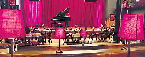 Interiors of the newly opened The Piano Man in Gurugram