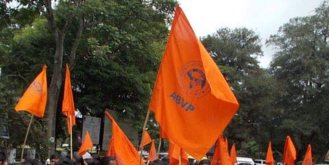 ABVP flag used for representational purpose (File | EPS)