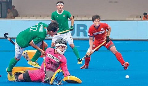 Action from the match between Mexico and Japan in Bhubaneswar on Friday | IRFANA