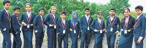 The students of KVUPS, Pangode
