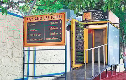 The Container toilet at Atlantis Junction