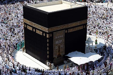 The black stone at Mecca. (Photo | AFP)