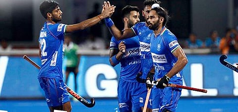 India scrapped past 21st ranked Poland 3-1 in the second match (Twitter Photo)