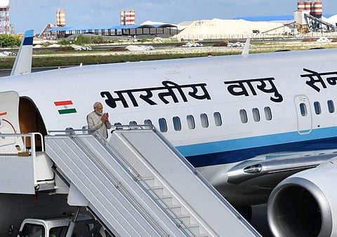 Prime Minister Narendra Modi in Maldives (Twitter Photo)