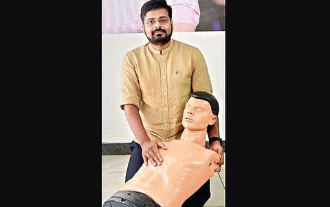 Alert NGO secretary Dileep Raj (Photo | Martin Louis, EPS)