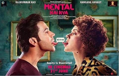 Judgementall Hai Kya film poster. (Photo | @patraj_fc, Instagram)
