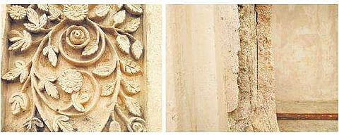 A repaired portion of the stucco (File picture | EPS)