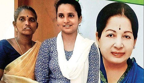 Jeevitha with her mother Bhavani at the counselling centre | Express