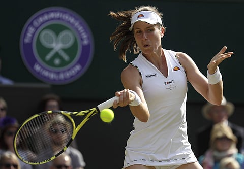Konta was hoping to become the first British woman to lift the Wimbledon trophy since Virginia Wade in 1977 | AP