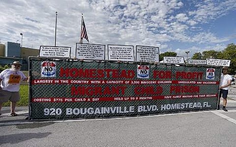 Public outcry over Trump's handling of the border crisis has increased dramatically after a migrant rights group revealed alarming detention conditions of migrant children in Texas, where children were deprived of showers and clean clothes for weeks. (Pho