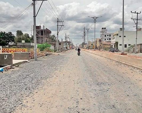 The Lalpuram Road in Guntur city | Express