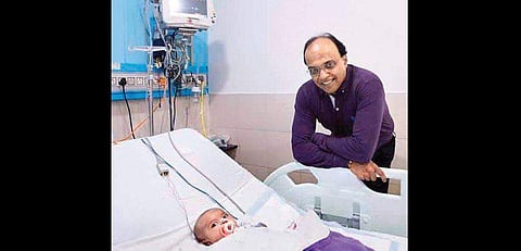 Baby Inaya after the surgery