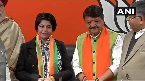 Former IPS officer and BJP leader Bharati Ghosh (Photo | ANI Twitter)