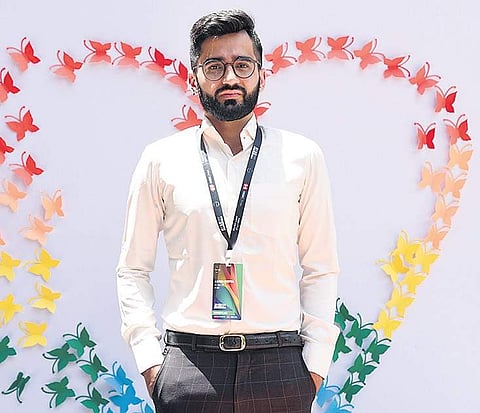 Ashish Chopra sought opportunity at the job fair. (Photo | Nagaraja Gadekal, EPS)