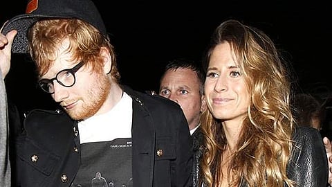 Singer Ed Sheeran and his wife Cherry Seaborn. (Photo | Twitter)