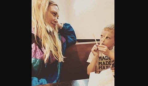 Hillary Duff with her son. (Photo | Instagram)